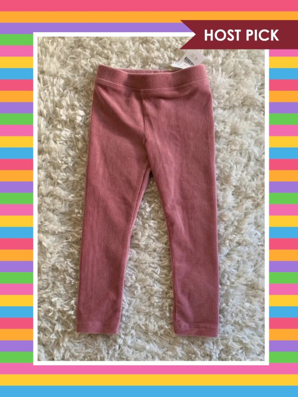 Crewcuts Girls' Stretch Corduroy Leggings (4) - NWT